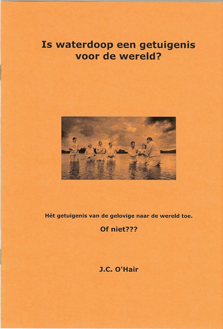 Is waterdoop een getuigenis voor de wereld. Cover